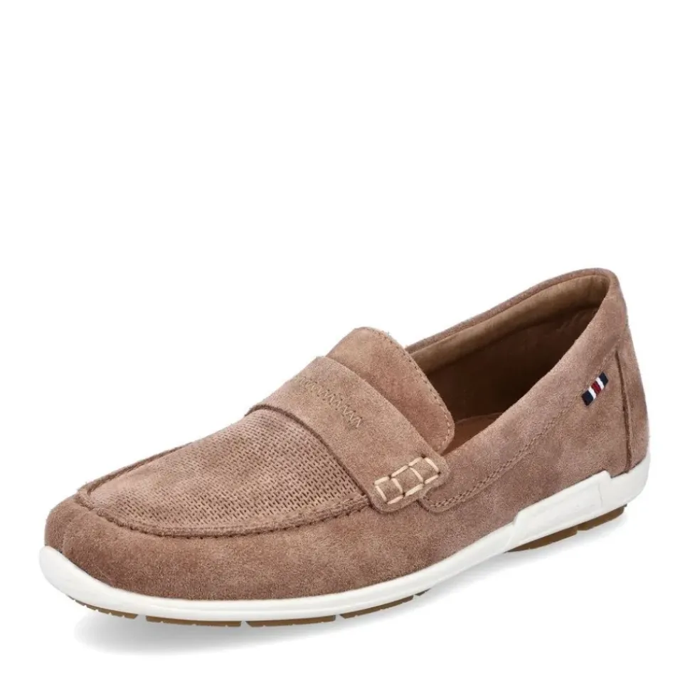 Rieker Antistress Slipper Rauleder beige S13 09050-64