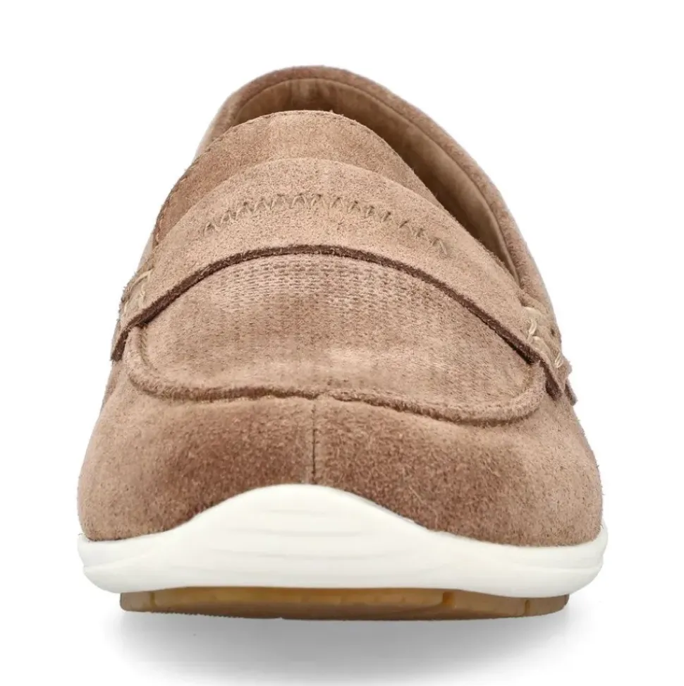 Rieker Antistress Slipper Rauleder beige S13 09050-64