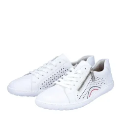 Rieker Antistress Sneaker Leder Lochmuster weiß S12 52824-80