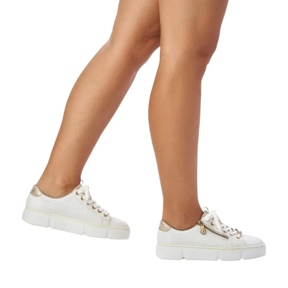 Riekerantistress Sneaker Schalensohle weiß S12 N5932-80