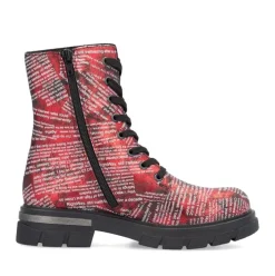 Rieker Biker Boots rot Z9120-35