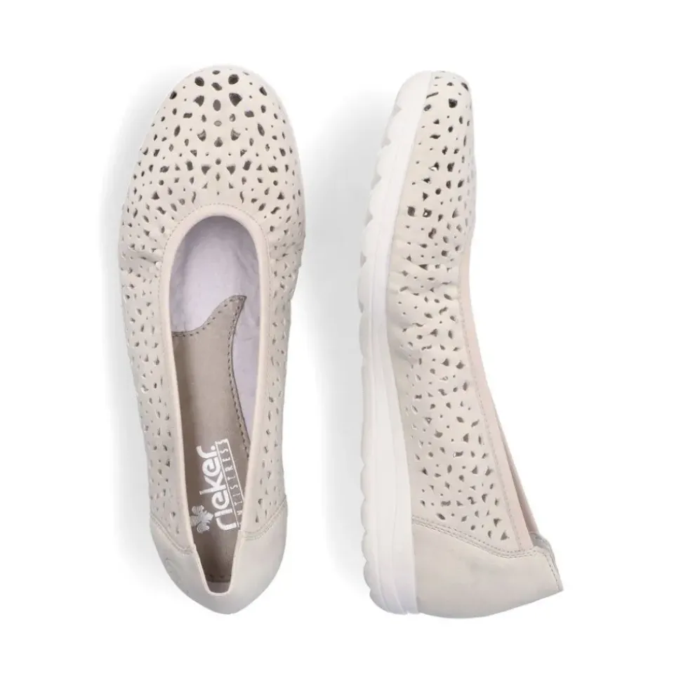 Rieker Damen Ballerinas helllbeige S13 L9365-60