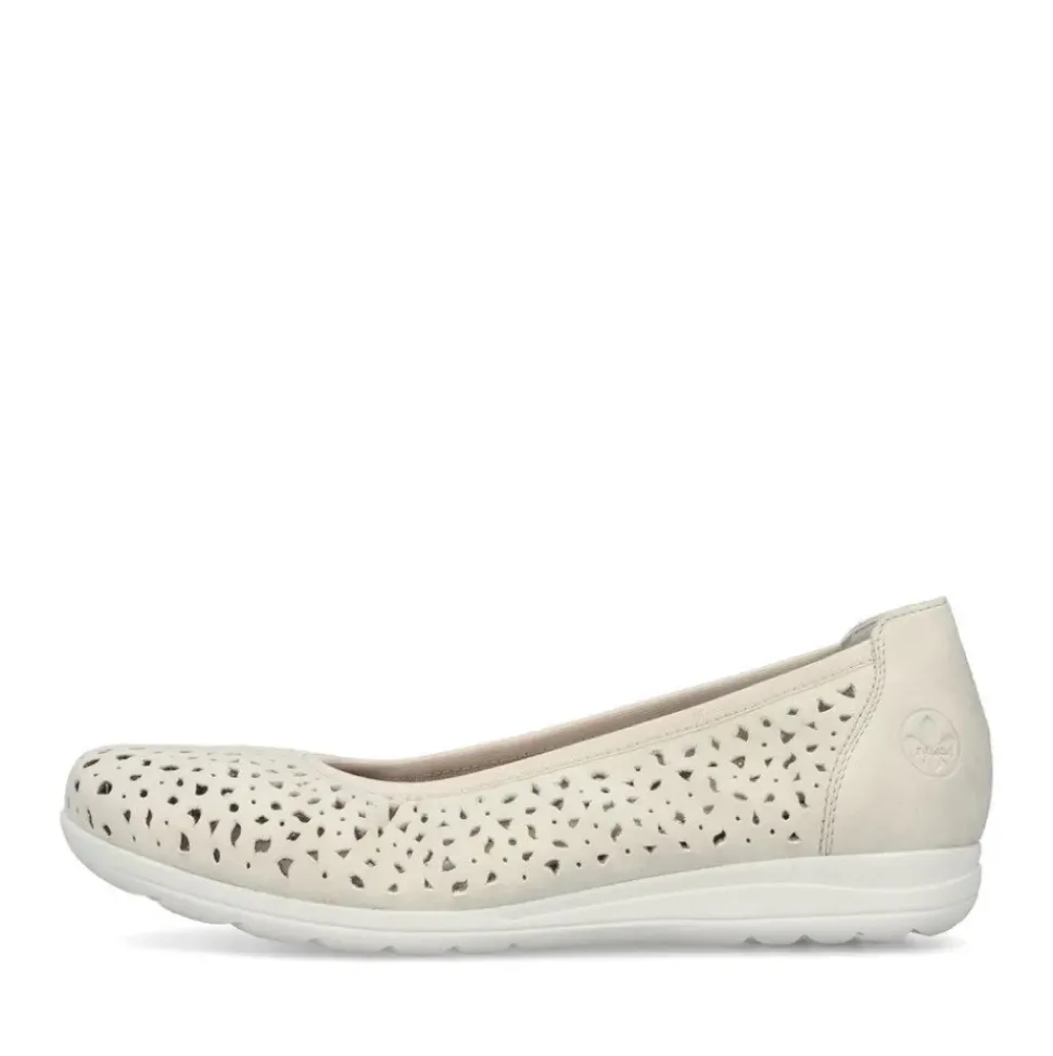 Rieker Damen Ballerinas helllbeige S13 L9365-60