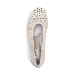 Rieker Damen Ballerinas helllbeige S13 L9365-60