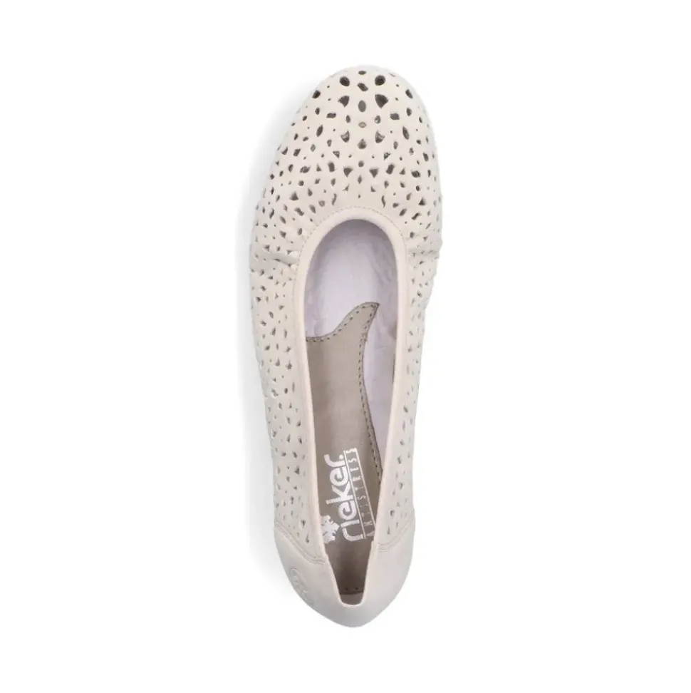 Rieker Damen Ballerinas helllbeige S13 L9365-60