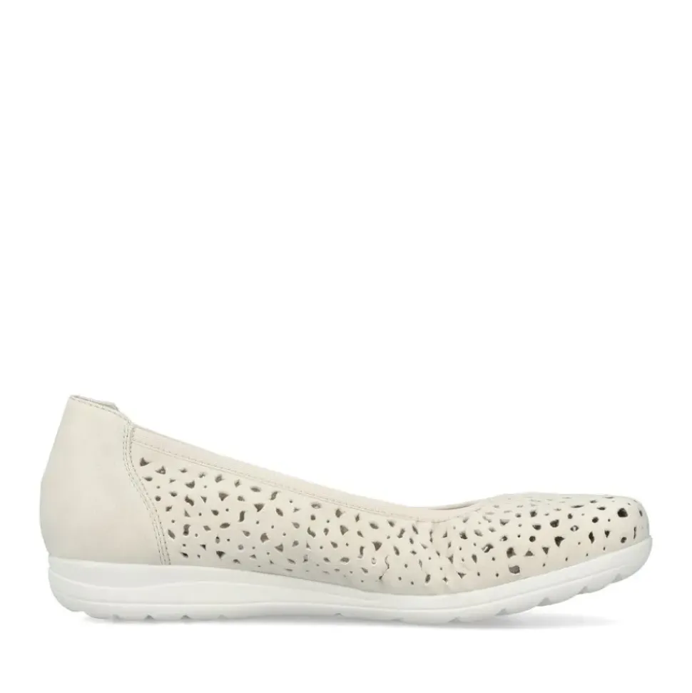 Rieker Damen Ballerinas helllbeige S13 L9365-60