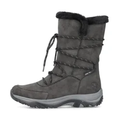 Rieker Damen Biker- Boots Schnürboots TEX- Membran Warmfutter Zierkordel blau S23 Z9124-12