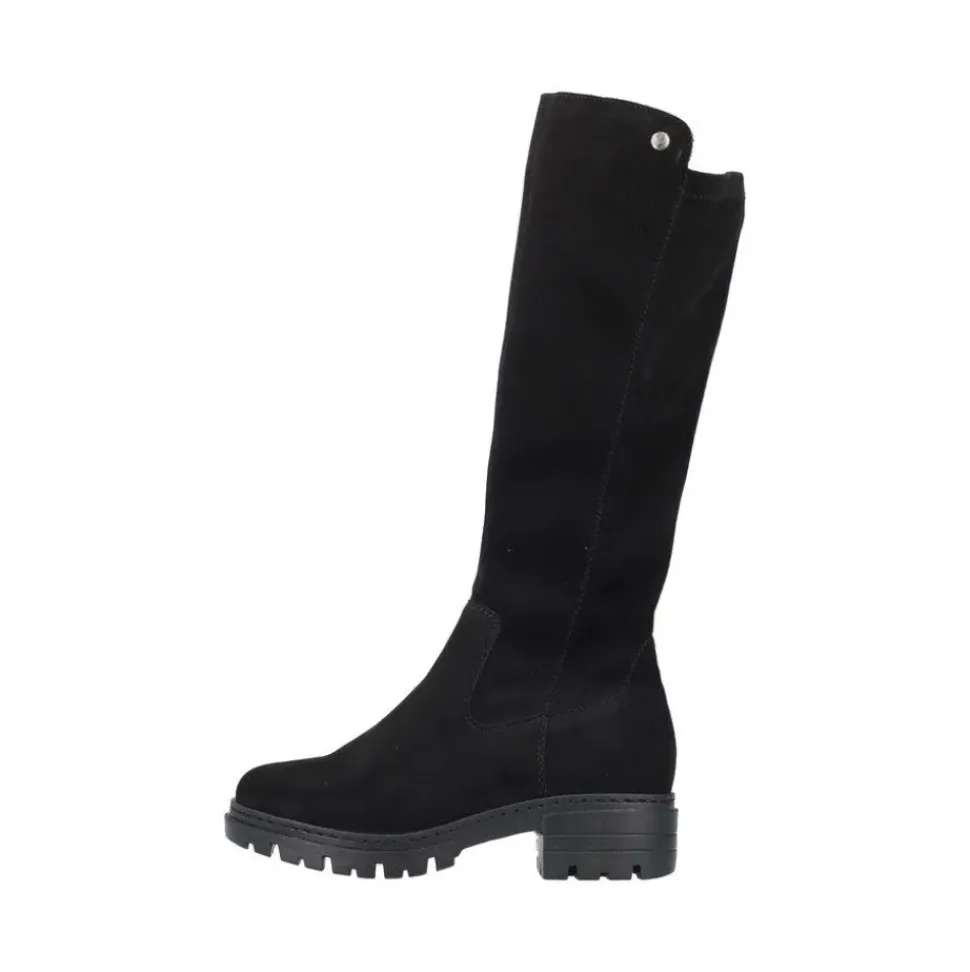 Rieker Damen Hochschaftstiefel mit Warmfutter in schwarz S23 76890-00