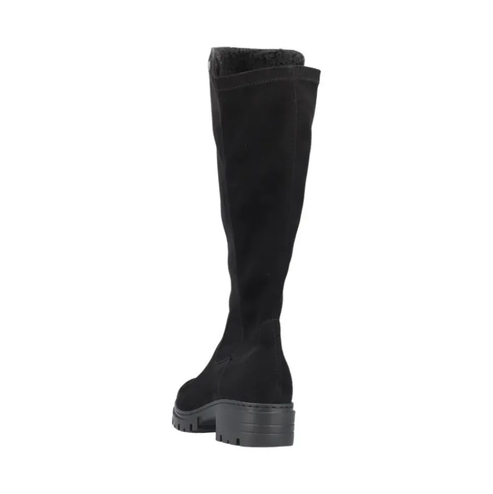 Rieker Damen Hochschaftstiefel mit Warmfutter in schwarz S23 76890-00