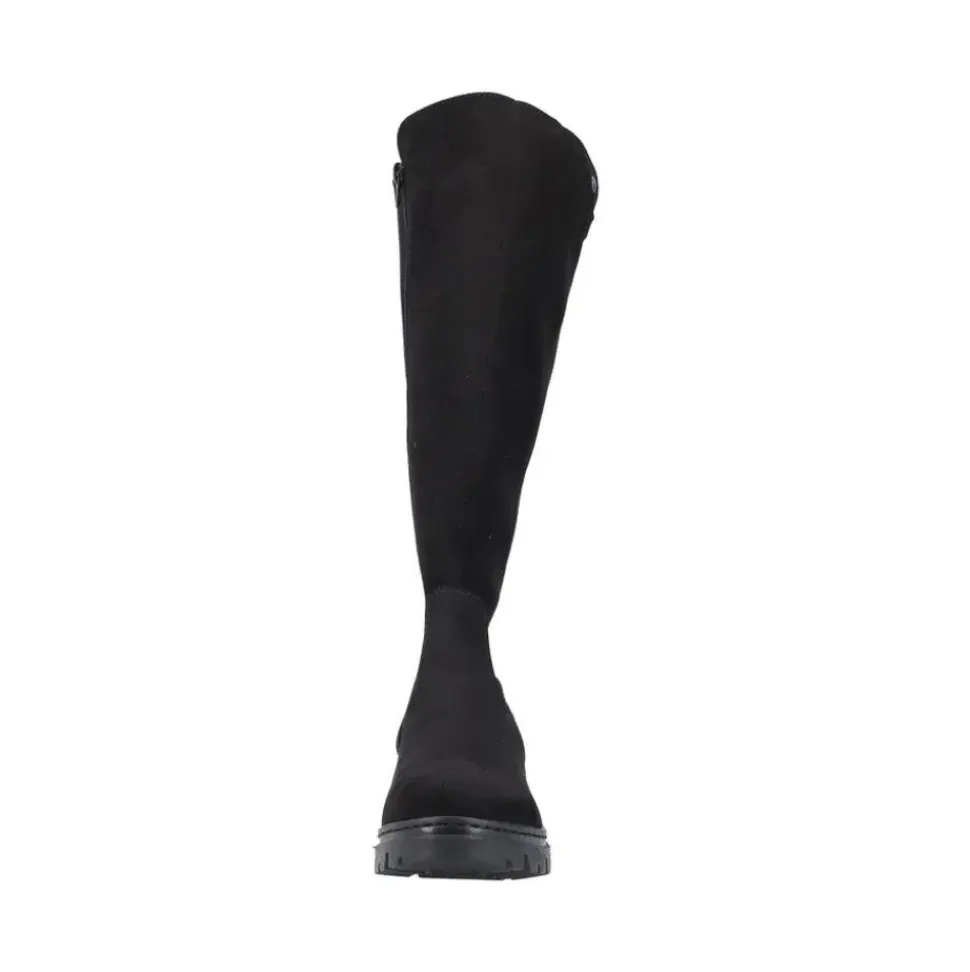 Rieker Damen Hochschaftstiefel mit Warmfutter in schwarz S23 76890-00