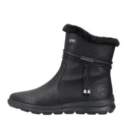 Rieker Damen Kurzstiefel Wechselfußbett, TEX-Membran schwarz S23 Z0070-00