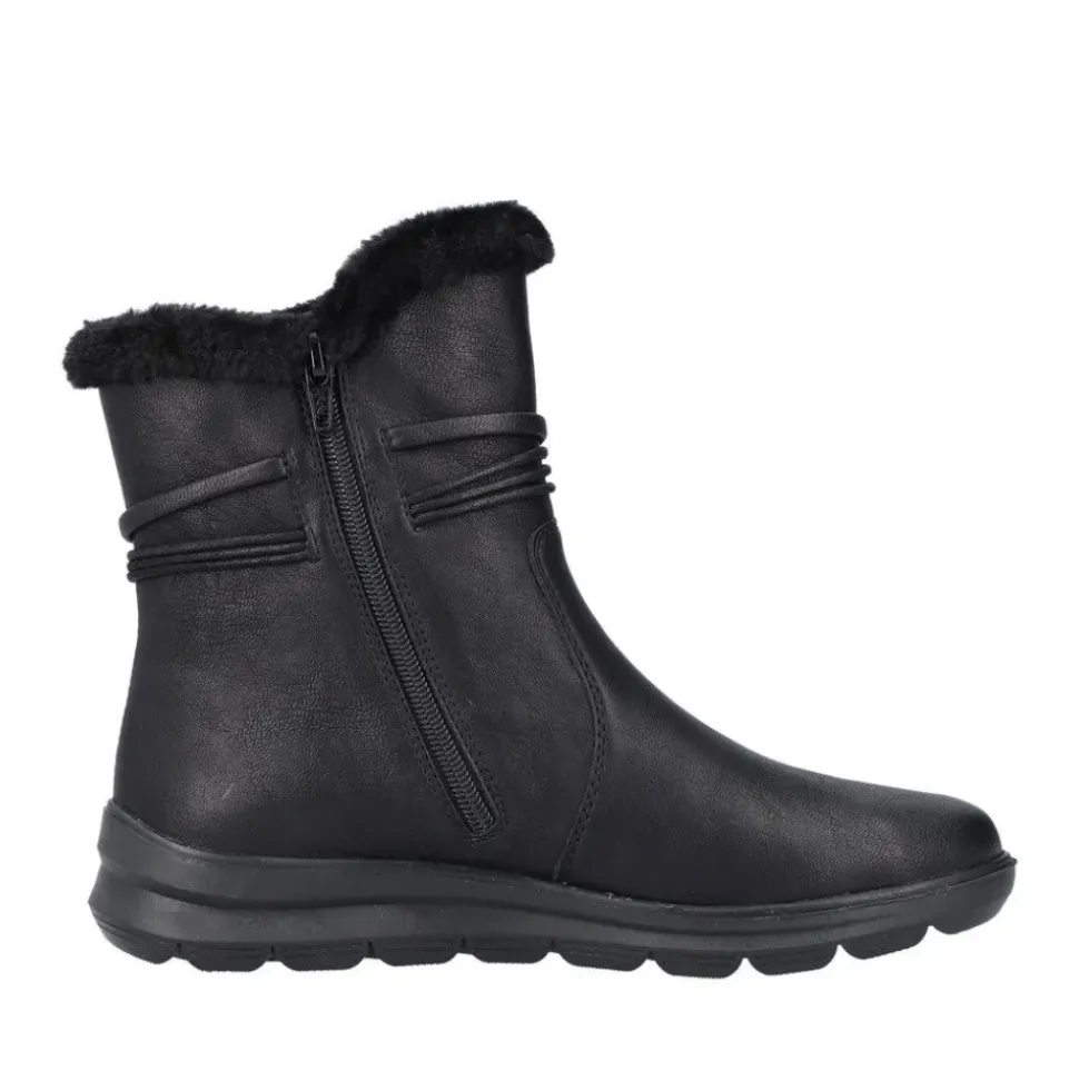 Rieker Damen Kurzstiefel Wechselfußbett, TEX-Membran schwarz S23 Z0070-00