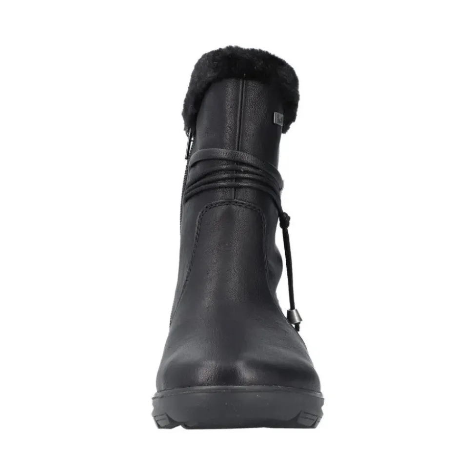 Rieker Damen Kurzstiefel Wechselfußbett, TEX-Membran schwarz S23 Z0070-00