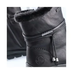 Rieker Damen Kurzstiefel Wechselfußbett, TEX-Membran schwarz S23 Z0070-00
