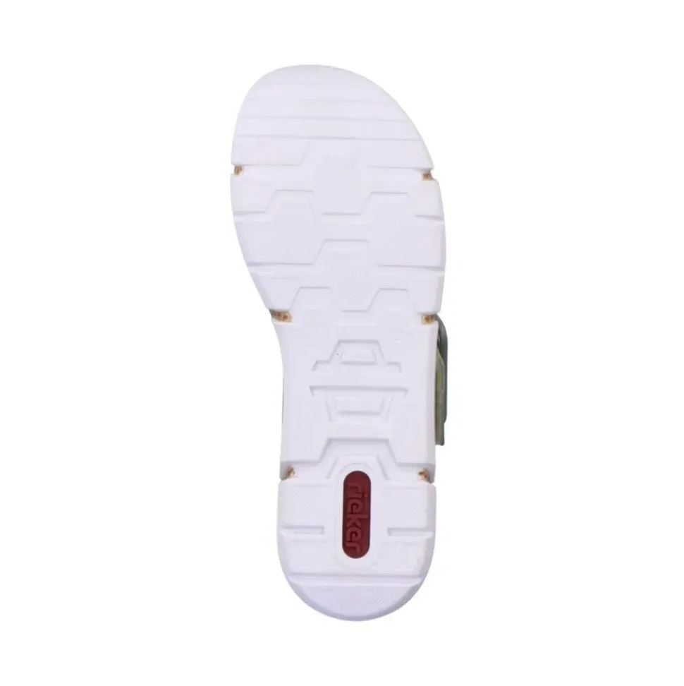 Rieker Damen Riemchensandalen mintgrün Keilabsatz S13 V2350-52