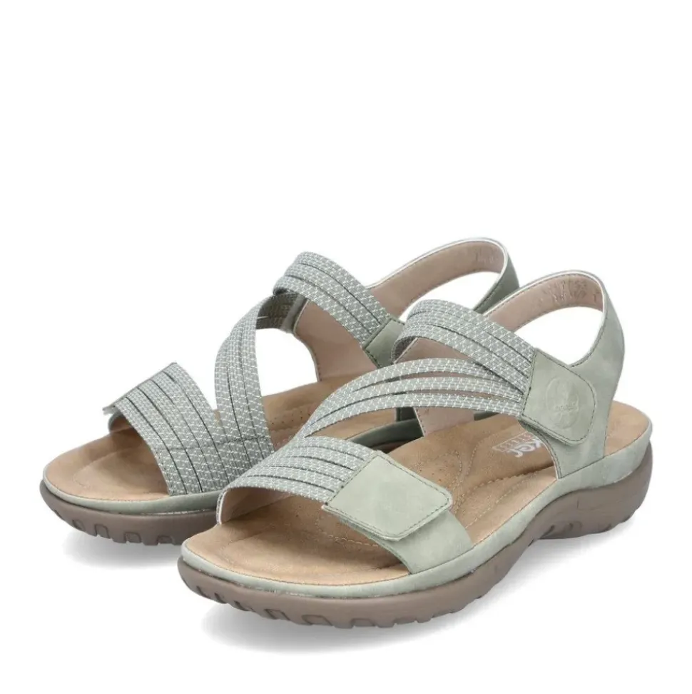 Rieker Damen Riemchensandalen mintgrün S13 64870-52