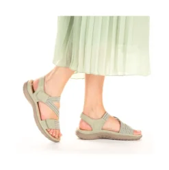 Rieker Damen Riemchensandalen mintgrün S13  64870-52
