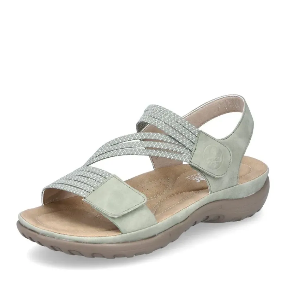 Rieker Damen Riemchensandalen mintgrün S13 64870-52