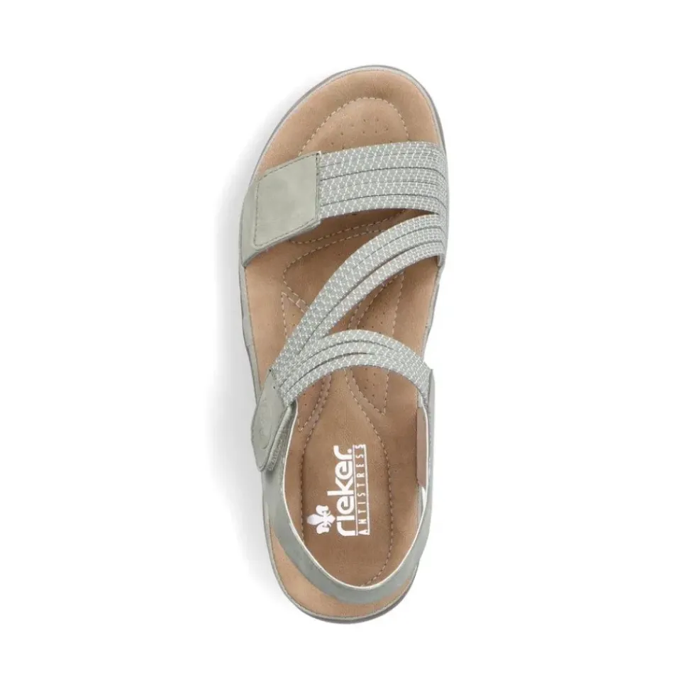 Rieker Damen Riemchensandalen mintgrün S13 64870-52