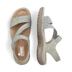 Rieker Damen Riemchensandalen mintgrün S13 64870-52