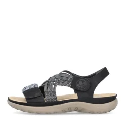 Rieker Damen Riemchensandalen nachtschwarz S13 64889-00