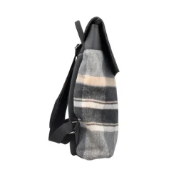 Rieker Damen Rucksack mit Magnetverschluss in schwarz-beige S23 H1391-93