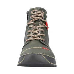 Rieker Damen Schnürboots Schnürstiefel Warmfutter grün S23 51545-54