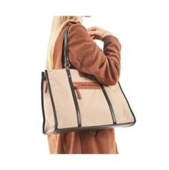 Rieker Damen Shopper mit kleiner Tasche beige S23 H1542-62