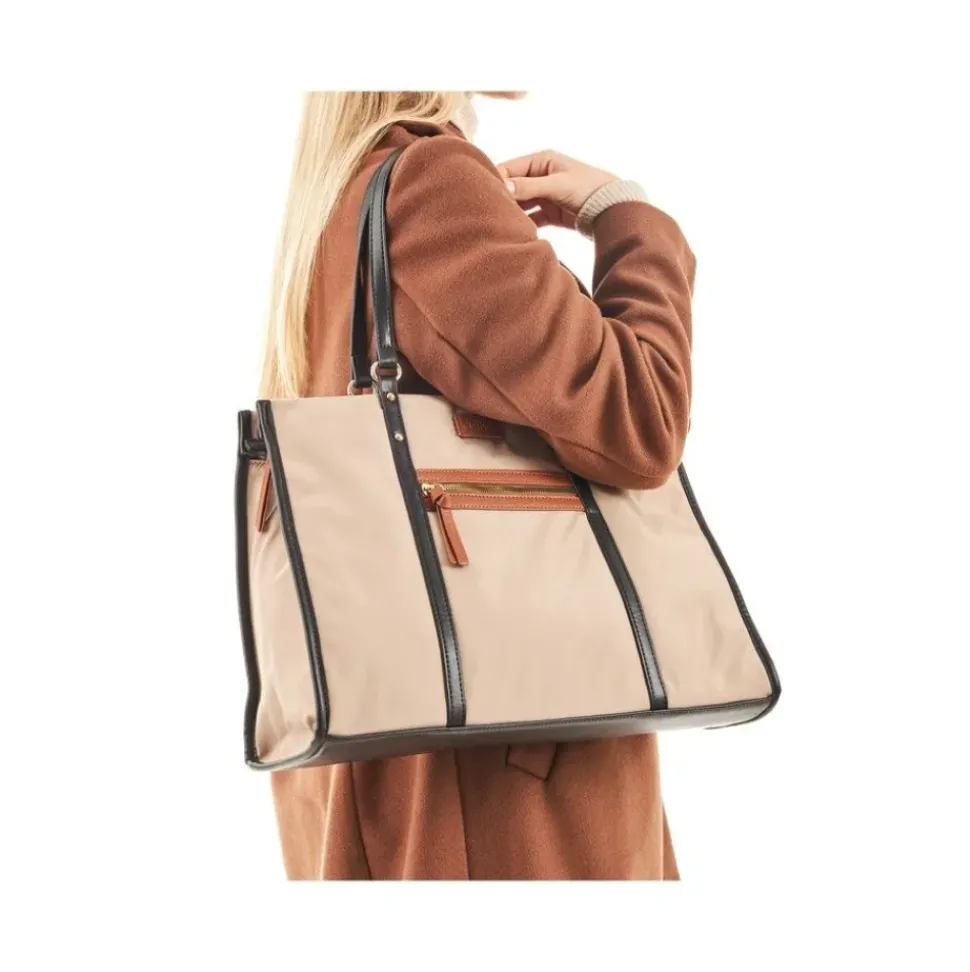 Rieker Damen Shopper mit kleiner Tasche beige S23 H1542-62
