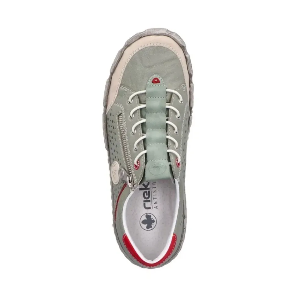 Rieker Damen Slipper grün S15 L0355-52