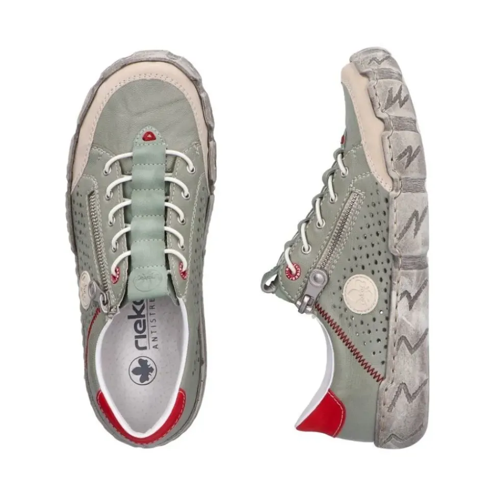 Rieker Damen Slipper grün S15 L0355-52