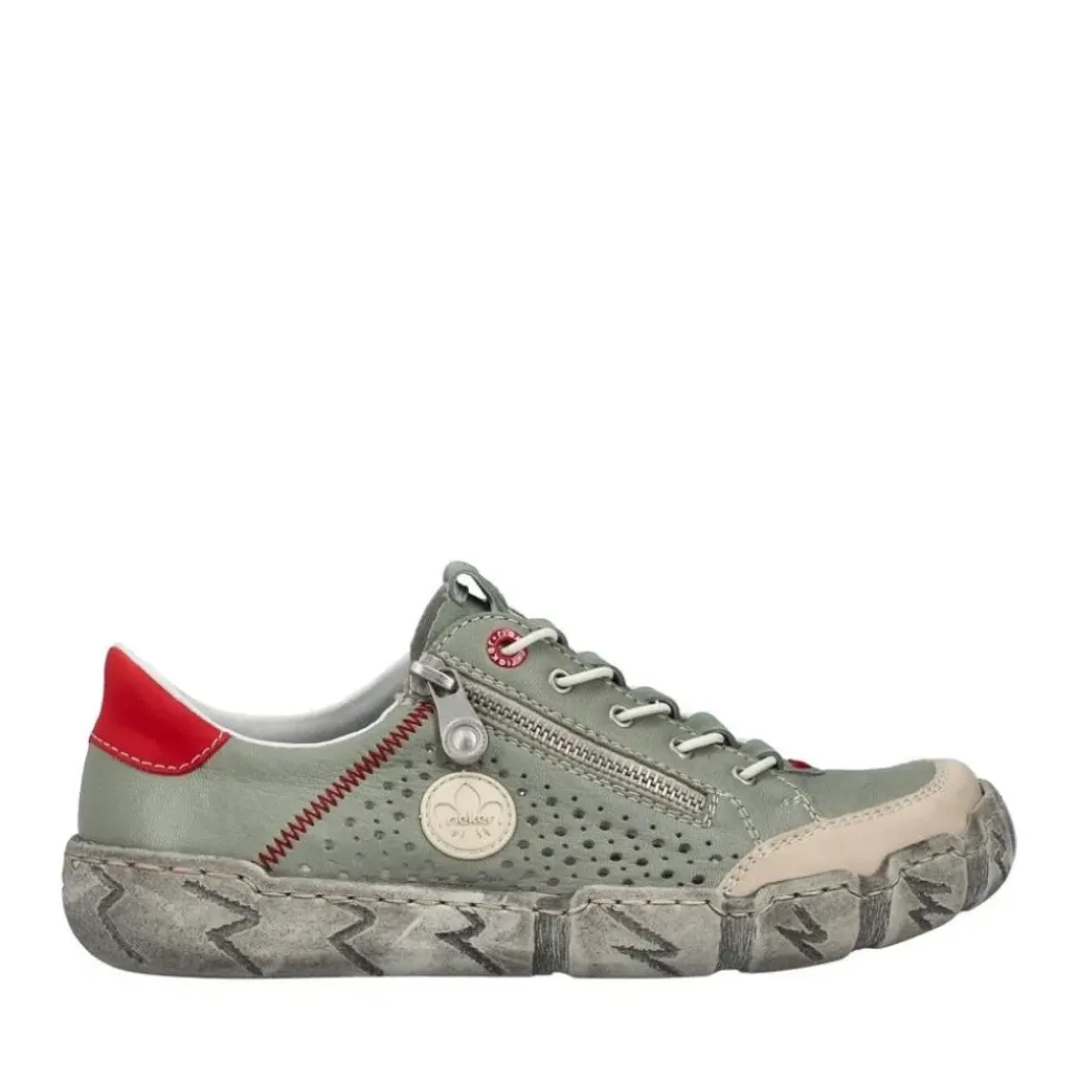 Rieker Damen Slipper grün S15 L0355-52