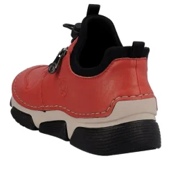 Rieker Damen Slipper rot Schnellschnürung S23 45951-33