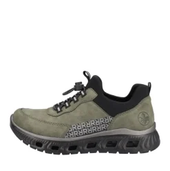 Rieker Damen Slipper Schnellschnürung grün S23 M6058-54