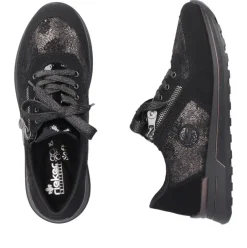 Rieker Damen Sneaker by Rieker nachtschwarz S23 N1411-90