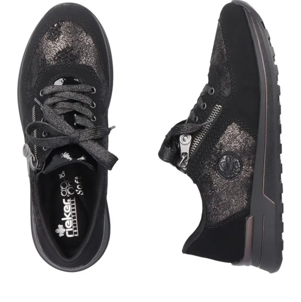 Rieker Damen Sneaker by Rieker nachtschwarz S23 N1411-90