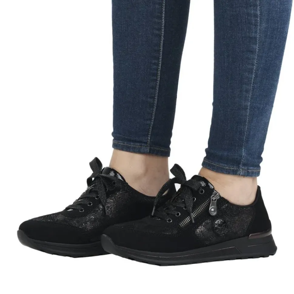 Rieker Damen Sneaker by Rieker nachtschwarz S23 N1411-90