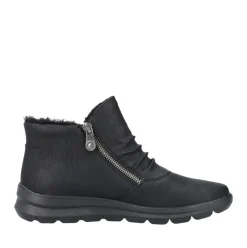 Rieker Damen Stiefelette Warmfutter Wechselfußbett schwarz S23 Z0051-01
