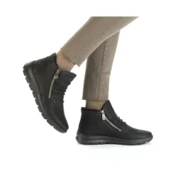 Rieker Damen Stiefelette Warmfutter Wechselfußbett schwarz S23 Z0051-01