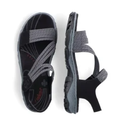 Rieker Damen Trekkingsandalen graphitschwarz S13 68871-00