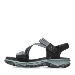 Rieker Damen Trekkingsandalen graphitschwarz S13 68871-00