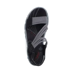 Rieker Damen Trekkingsandalen graphitschwarz S13 68871-00