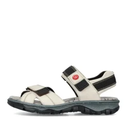 Rieker Damen Trekkingsandalen perlweiß S13  68851-80
