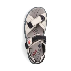 Rieker Damen Trekkingsandalen perlweiß S13  68851-80
