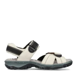 Rieker Damen Trekkingsandalen perlweiß S13  68851-80