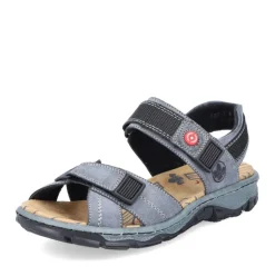 Rieker Damen Trekkingsandalen blaugrau S13  68851-14