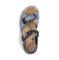 Rieker Damen Trekkingsandalen blaugrau S13  68851-14