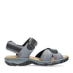 Rieker Damen Trekkingsandalen blaugrau S13  68851-14