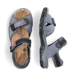 Rieker Damen Trekkingsandalen blaugrau S13  68851-14