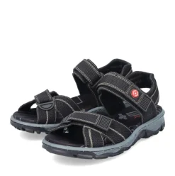 Rieker Damen Trekkingsandalen asphaltschwarz S13  68851-02